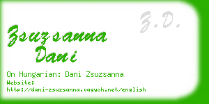 zsuzsanna dani business card